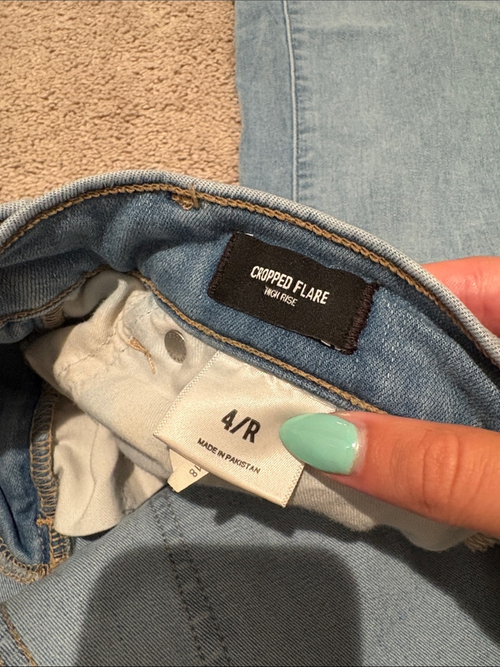 Express Light Wash Straight Leg Jeans - Picture 4 of 4